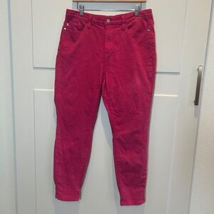 Judy Blue‎ Los Angeles Pink High Rise Skinny Jeans Women Size 11 30